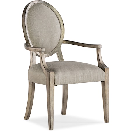 Romantique Oval Arm Chair
